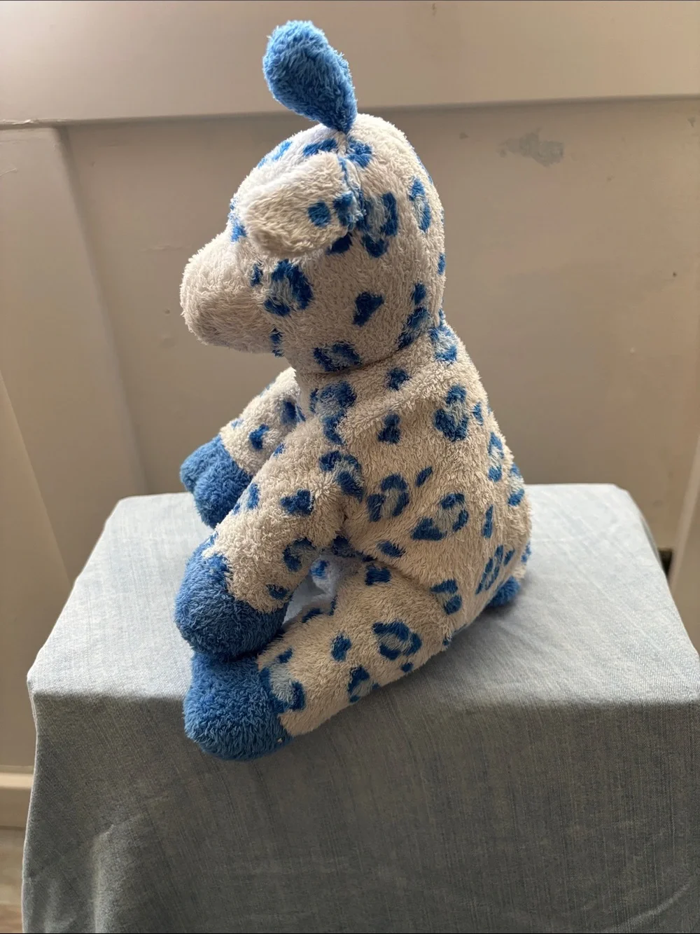 Ty Baby Blue Tiptop Giraffe 2006 Pluffies Tylux Plush Tag Rare Retired Lovey